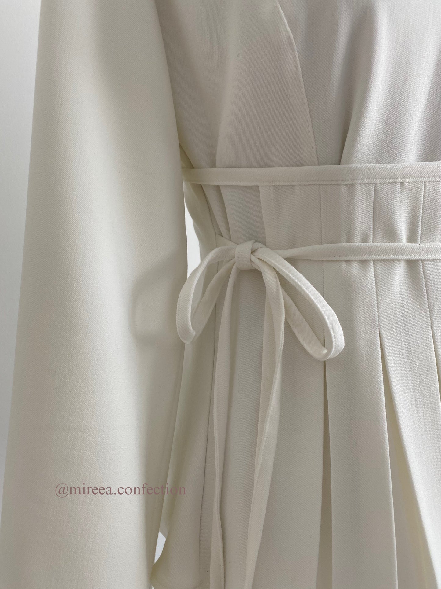 White Pleated Top