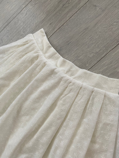 English embroidery skirt