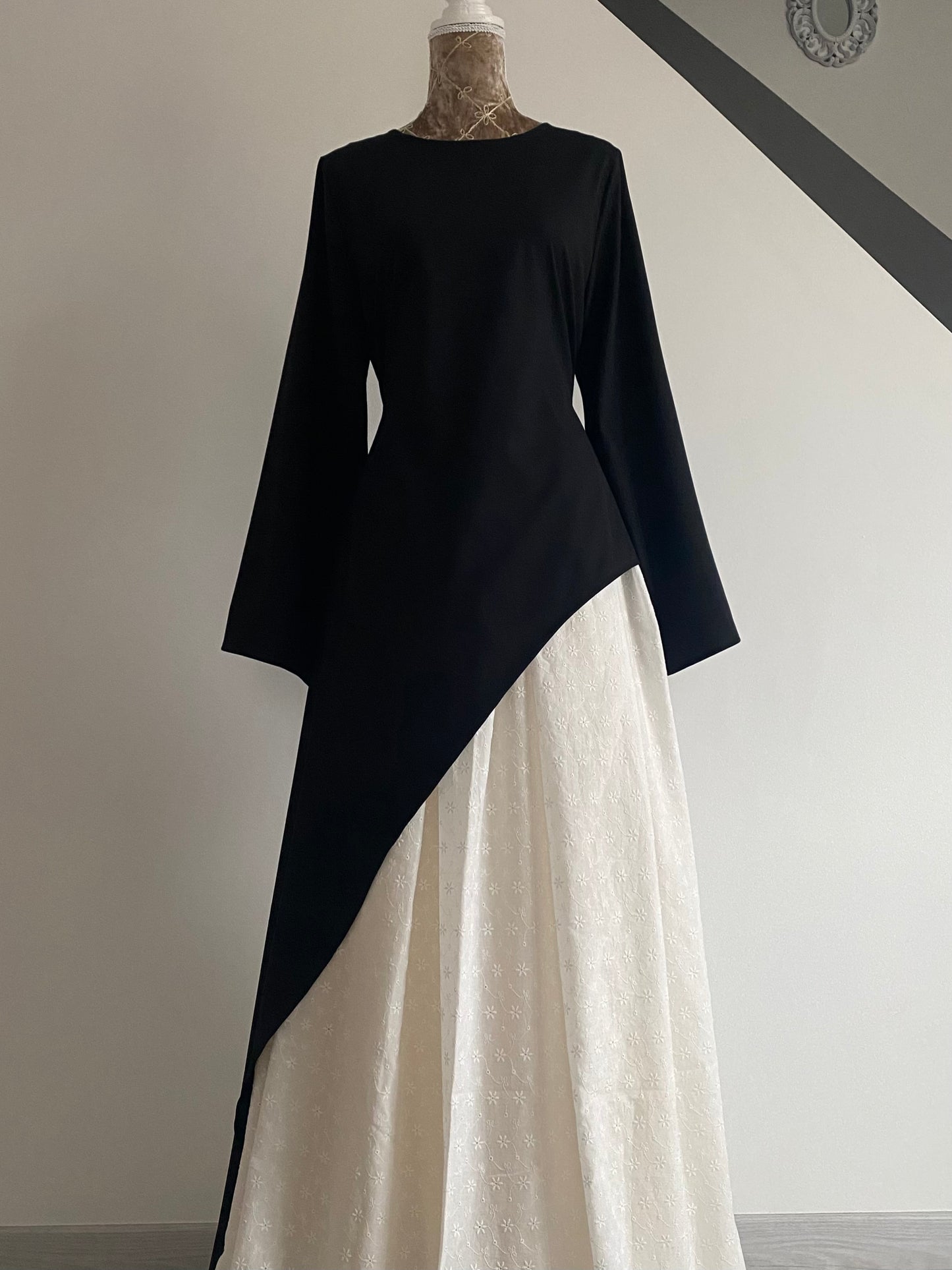 Tunique asymétrique noire