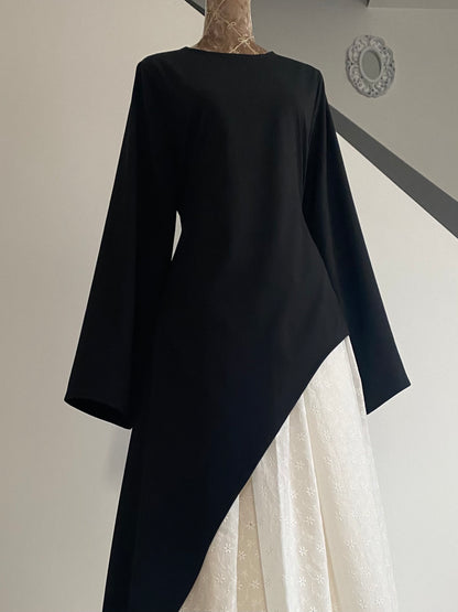 Tunique asymétrique noire