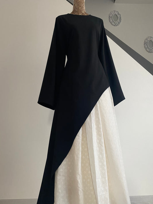 Tunique asymétrique noire