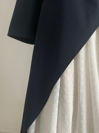 Tunique asymétrique Bleu marine